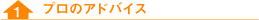 プロのアドバイス